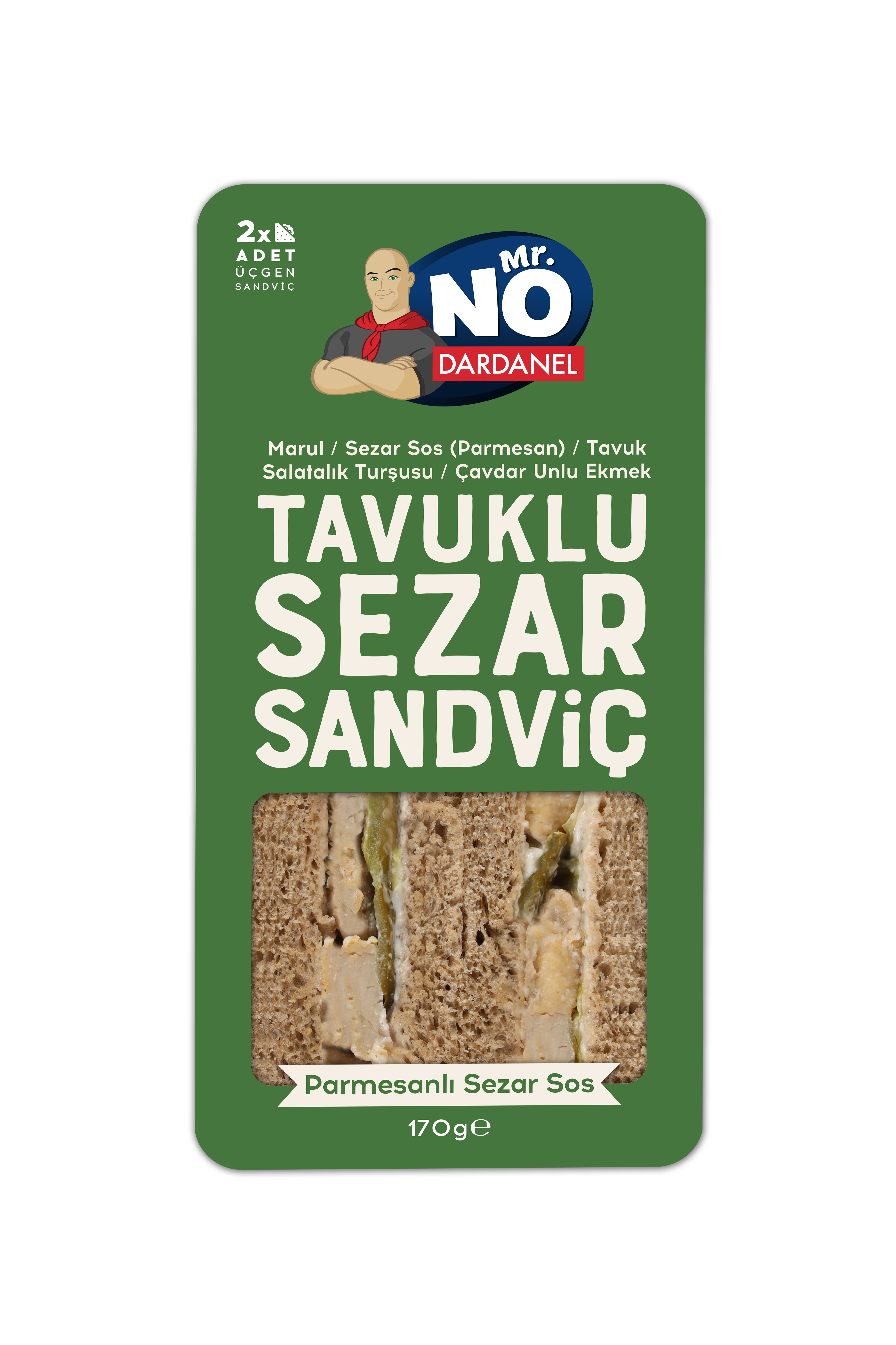 Sezar Soslu Tavuklu Sandvi�